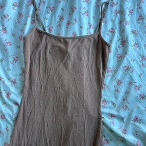 SKIMS Brown/Pink Maxi Dress